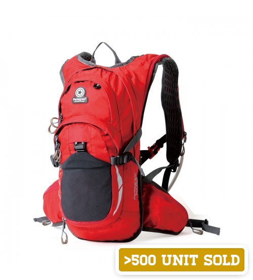 Hawk Pentagram Outdoor Travel Backpack Red